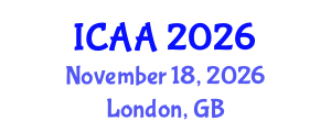 International Conference on Aeronautics and Aeroengineering (ICAA) November 18, 2026 - London, United Kingdom International Conference on Aeronautics and Aeroengineering (ICAA) November 18, 2026 - London, United Kingdom