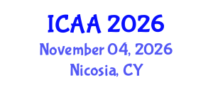 International Conference on Aeronautics and Aeroengineering (ICAA) November 04, 2026 - Nicosia, Cyprus