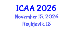 International Conference on Aeronautics and Aeroengineering (ICAA) November 15, 2026 - Reykjavik, Iceland International Conference on Aeronautics and Aeroengineering (ICAA) November 15, 2026 - Reykjavik, Iceland
