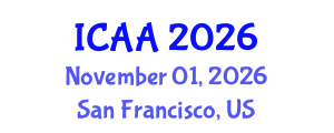 International Conference on Aeronautics and Aeroengineering (ICAA) November 01, 2026 - San Francisco, United States International Conference on Aeronautics and Aeroengineering (ICAA) November 01, 2026 - San Francisco, United States