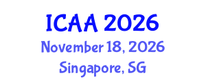 International Conference on Aeronautics and Aeroengineering (ICAA) November 18, 2026 - Singapore, Singapore