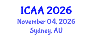 International Conference on Aeronautics and Aeroengineering (ICAA) November 04, 2026 - Sydney, Australia