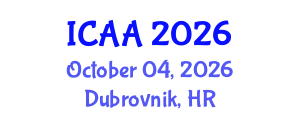 International Conference on Aeronautics and Aeroengineering (ICAA) October 04, 2026 - Dubrovnik, Croatia International Conference on Aeronautics and Aeroengineering (ICAA) October 04, 2026 - Dubrovnik, Croatia