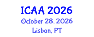 International Conference on Aeronautics and Aeroengineering (ICAA) October 28, 2026 - Lisbon, Portugal
