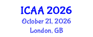 International Conference on Aeronautics and Aeroengineering (ICAA) October 21, 2026 - London, United Kingdom International Conference on Aeronautics and Aeroengineering (ICAA) October 21, 2026 - London, United Kingdom