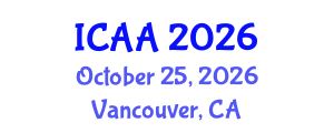International Conference on Aeronautics and Aeroengineering (ICAA) October 25, 2026 - Vancouver, Canada