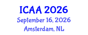 International Conference on Aeronautics and Aeroengineering (ICAA) September 16, 2026 - Amsterdam, Netherlands International Conference on Aeronautics and Aeroengineering (ICAA) September 16, 2026 - Amsterdam, Netherlands