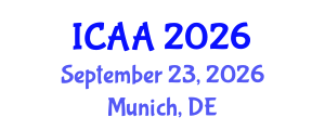 International Conference on Aeronautics and Aeroengineering (ICAA) September 23, 2026 - Munich, Germany