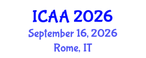 International Conference on Aeronautics and Aeroengineering (ICAA) September 16, 2026 - Rome, Italy International Conference on Aeronautics and Aeroengineering (ICAA) September 16, 2026 - Rome, Italy