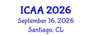 International Conference on Aeronautics and Aeroengineering (ICAA) September 16, 2026 - Santiago, Chile International Conference on Aeronautics and Aeroengineering (ICAA) September 16, 2026 - Santiago, Chile