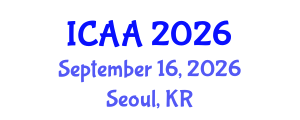 International Conference on Aeronautics and Aeroengineering (ICAA) September 16, 2026 - Seoul, Republic of Korea