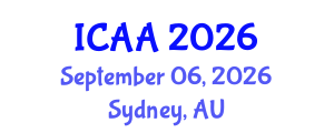 International Conference on Aeronautics and Aeroengineering (ICAA) September 06, 2026 - Sydney, Australia International Conference on Aeronautics and Aeroengineering (ICAA) September 06, 2026 - Sydney, Australia