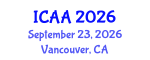 International Conference on Aeronautics and Aeroengineering (ICAA) September 23, 2026 - Vancouver, Canada