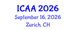 International Conference on Aeronautics and Aeroengineering (ICAA) September 16, 2026 - Zurich, Switzerland International Conference on Aeronautics and Aeroengineering (ICAA) September 16, 2026 - Zurich, Switzerland