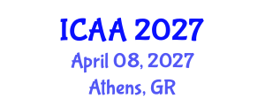 International Conference on Aeronautics and Aeroengineering (ICAA) April 08, 2027 - Athens, Greece