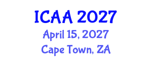 International Conference on Aeronautics and Aeroengineering (ICAA) April 15, 2027 - Cape Town, South Africa