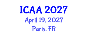 International Conference on Aeronautics and Aeroengineering (ICAA) April 19, 2027 - Paris, France