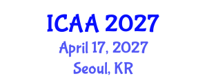 International Conference on Aeronautics and Aeroengineering (ICAA) April 17, 2027 - Seoul, Republic of Korea