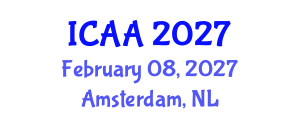 International Conference on Aeronautics and Aeroengineering (ICAA) February 08, 2027 - Amsterdam, Netherlands International Conference on Aeronautics and Aeroengineering (ICAA) February 08, 2027 - Amsterdam, Netherlands