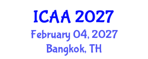 International Conference on Aeronautics and Aeroengineering (ICAA) February 04, 2027 - Bangkok, Thailand International Conference on Aeronautics and Aeroengineering (ICAA) February 04, 2027 - Bangkok, Thailand
