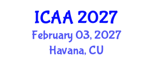 International Conference on Aeronautics and Aeroengineering (ICAA) February 03, 2027 - Havana, Cuba