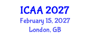 International Conference on Aeronautics and Aeroengineering (ICAA) February 15, 2027 - London, United Kingdom International Conference on Aeronautics and Aeroengineering (ICAA) February 15, 2027 - London, United Kingdom