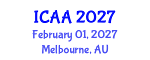 International Conference on Aeronautics and Aeroengineering (ICAA) February 01, 2027 - Melbourne, Australia International Conference on Aeronautics and Aeroengineering (ICAA) February 01, 2027 - Melbourne, Australia