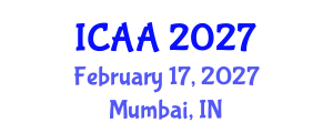 International Conference on Aeronautics and Aeroengineering (ICAA) February 17, 2027 - Mumbai, India International Conference on Aeronautics and Aeroengineering (ICAA) February 17, 2027 - Mumbai, India