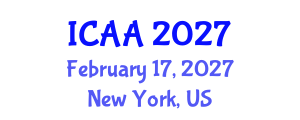 International Conference on Aeronautics and Aeroengineering (ICAA) February 17, 2027 - New York, United States International Conference on Aeronautics and Aeroengineering (ICAA) February 17, 2027 - New York, United States