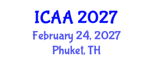 International Conference on Aeronautics and Aeroengineering (ICAA) February 24, 2027 - Phuket, Thailand International Conference on Aeronautics and Aeroengineering (ICAA) February 24, 2027 - Phuket, Thailand