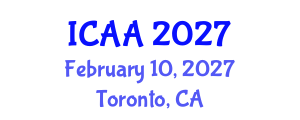 International Conference on Aeronautics and Aeroengineering (ICAA) February 10, 2027 - Toronto, Canada