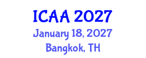 International Conference on Aeronautics and Aeroengineering (ICAA) January 18, 2027 - Bangkok, Thailand