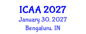 International Conference on Aeronautics and Aeroengineering (ICAA) January 30, 2027 - Bengaluru, India International Conference on Aeronautics and Aeroengineering (ICAA) January 30, 2027 - Bengaluru, India