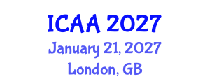 International Conference on Aeronautics and Aeroengineering (ICAA) January 21, 2027 - London, United Kingdom International Conference on Aeronautics and Aeroengineering (ICAA) January 21, 2027 - London, United Kingdom