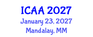 International Conference on Aeronautics and Aeroengineering (ICAA) January 23, 2027 - Mandalay, Myanmar