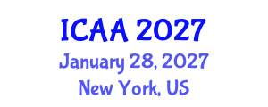 International Conference on Aeronautics and Aeroengineering (ICAA) January 28, 2027 - New York, United States International Conference on Aeronautics and Aeroengineering (ICAA) January 28, 2027 - New York, United States