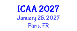 International Conference on Aeronautics and Aeroengineering (ICAA) January 25, 2027 - Paris, France