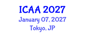 International Conference on Aeronautics and Aeroengineering (ICAA) January 07, 2027 - Tokyo, Japan International Conference on Aeronautics and Aeroengineering (ICAA) January 07, 2027 - Tokyo, Japan