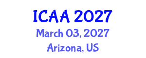 International Conference on Aeronautics and Aeroengineering (ICAA) March 03, 2027 - Arizona, United States