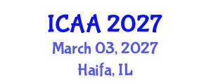 International Conference on Aeronautics and Aeroengineering (ICAA) March 03, 2027 - Haifa, Israel