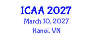International Conference on Aeronautics and Aeroengineering (ICAA) March 10, 2027 - Hanoi, Vietnam