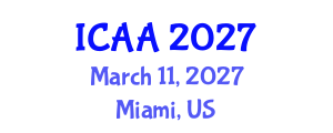 International Conference on Aeronautics and Aeroengineering (ICAA) March 11, 2027 - Miami, United States International Conference on Aeronautics and Aeroengineering (ICAA) March 11, 2027 - Miami, United States