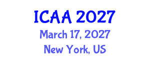 International Conference on Aeronautics and Aeroengineering (ICAA) March 17, 2027 - New York, United States