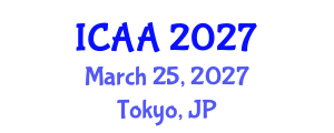 International Conference on Aeronautics and Aeroengineering (ICAA) March 25, 2027 - Tokyo, Japan International Conference on Aeronautics and Aeroengineering (ICAA) March 25, 2027 - Tokyo, Japan