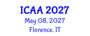 International Conference on Aeronautics and Aeroengineering (ICAA) May 08, 2027 - Florence, Italy International Conference on Aeronautics and Aeroengineering (ICAA) May 08, 2027 - Florence, Italy