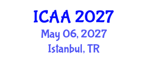 International Conference on Aeronautics and Aeroengineering (ICAA) May 06, 2027 - Istanbul, Turkey International Conference on Aeronautics and Aeroengineering (ICAA) May 06, 2027 - Istanbul, Turkey