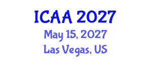 International Conference on Aeronautics and Aeroengineering (ICAA) May 15, 2027 - Las Vegas, United States International Conference on Aeronautics and Aeroengineering (ICAA) May 15, 2027 - Las Vegas, United States