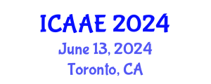 International Conference on Aeronautics and Aerospace Engineering (ICAAE) June 13, 2024 - Toronto, Canada