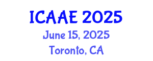 International Conference on Aeronautics and Aerospace Engineering (ICAAE) June 15, 2025 - Toronto, Canada