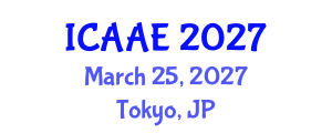 International Conference on Aeronautics and Aerospace Engineering (ICAAE) March 25, 2027 - Tokyo, Japan International Conference on Aeronautics and Aerospace Engineering (ICAAE) March 25, 2027 - Tokyo, Japan